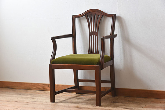 イギリスアンティーク　椅子　シェラトン様式