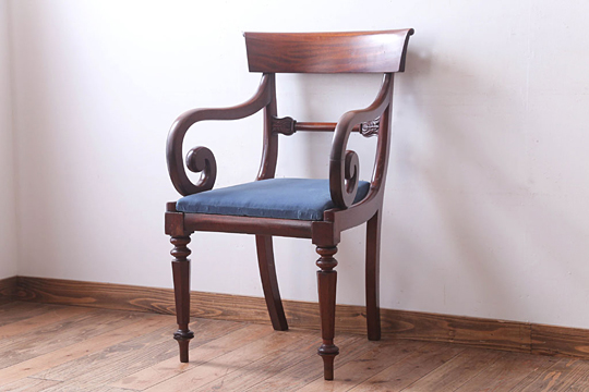 イギリスアンティーク　椅子　リージェンシー様式